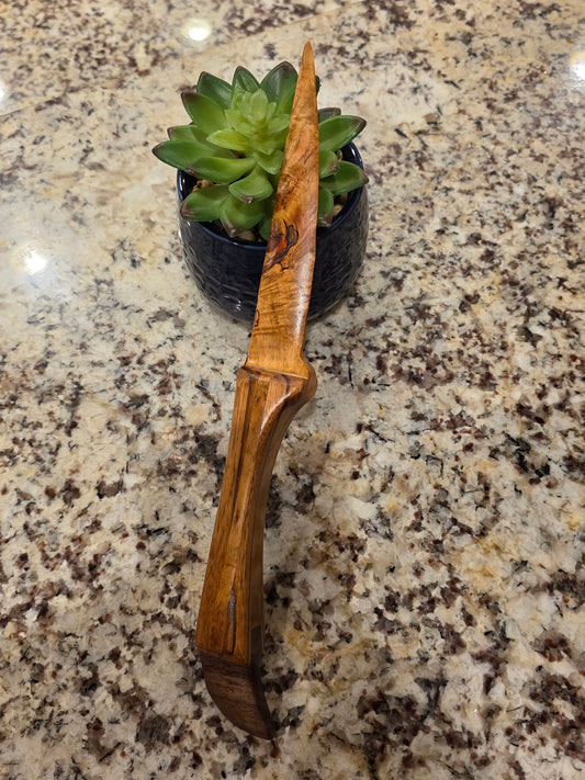 Personalized Handmade Letter Opener Made from Unique Pieces of Wood