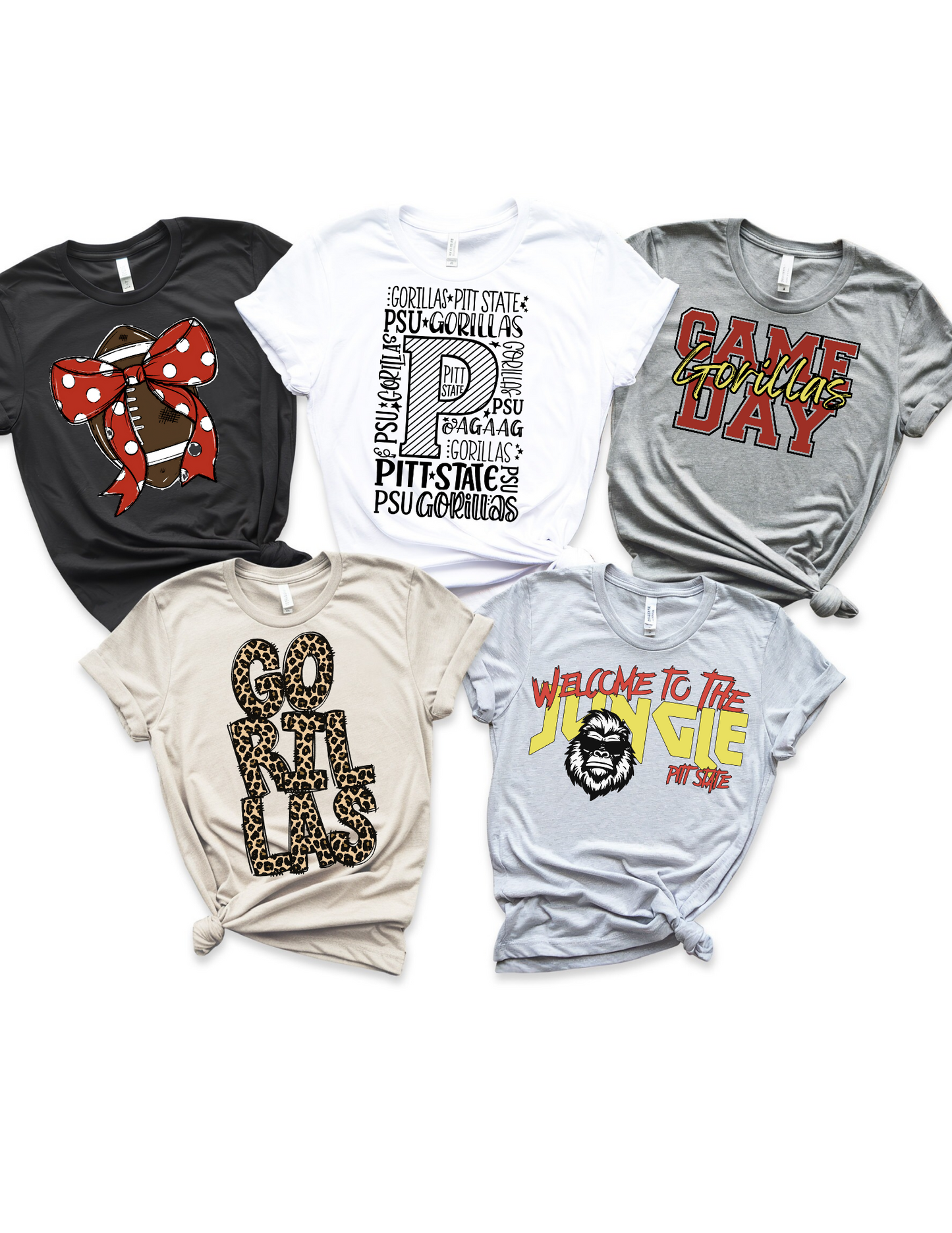 PSU Shirts Set 2 of 2- Pittsburg State University - Pitt State Fan Gear
