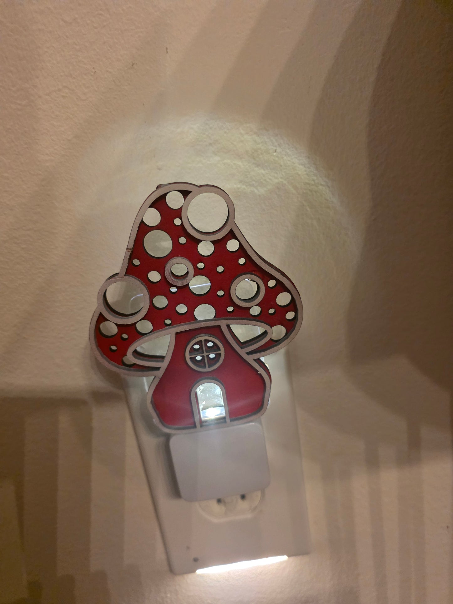 Handmade Wooden Night Light - Chicken, Mushroom or Custom