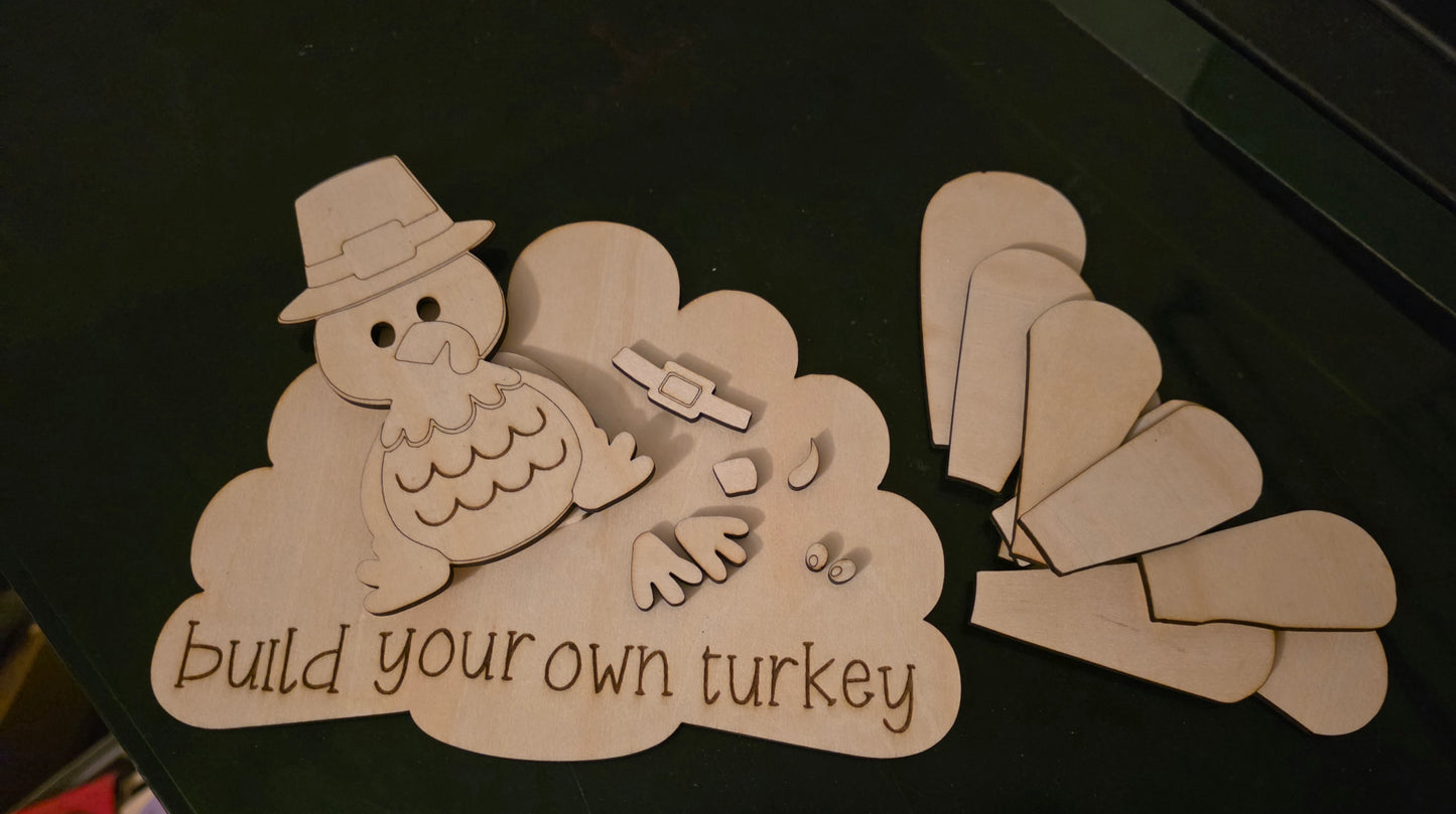 Build your own turkey craft kit
