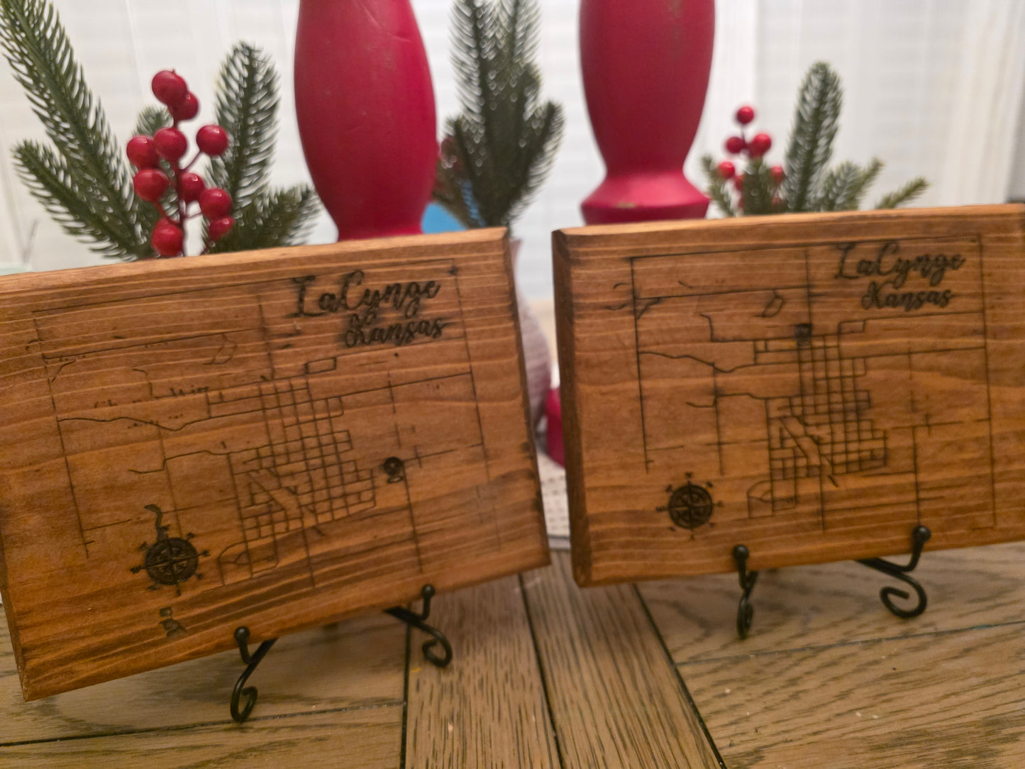 Custom City Street Map – Personalized Wood Engraved Gift