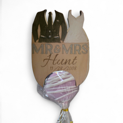 Cake Puck Tag, Cake Pop Card, Personalized Corporate Merch