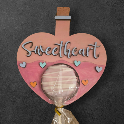 Cake Puck Tag, Cake Pop Card, Personalized Corporate Merch