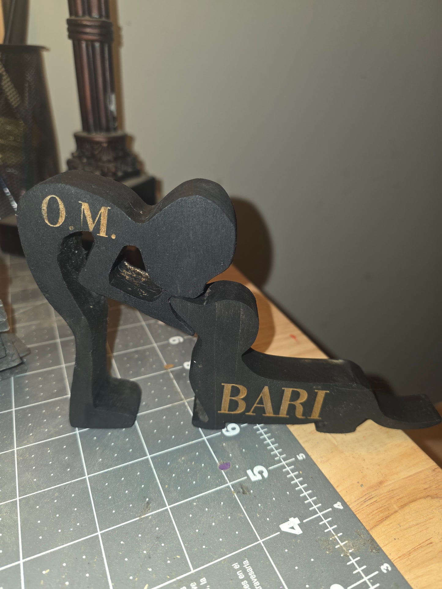 Personalized Hand Carved Wood Dachshund Figurine & Boy Collectible Wiener Dog Gift for Dog Lovers