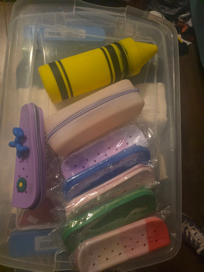 Silicon pencil pouches Personalized