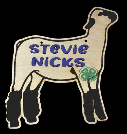 Custom 4 H Livestock Show Sign Personalized Fair Display