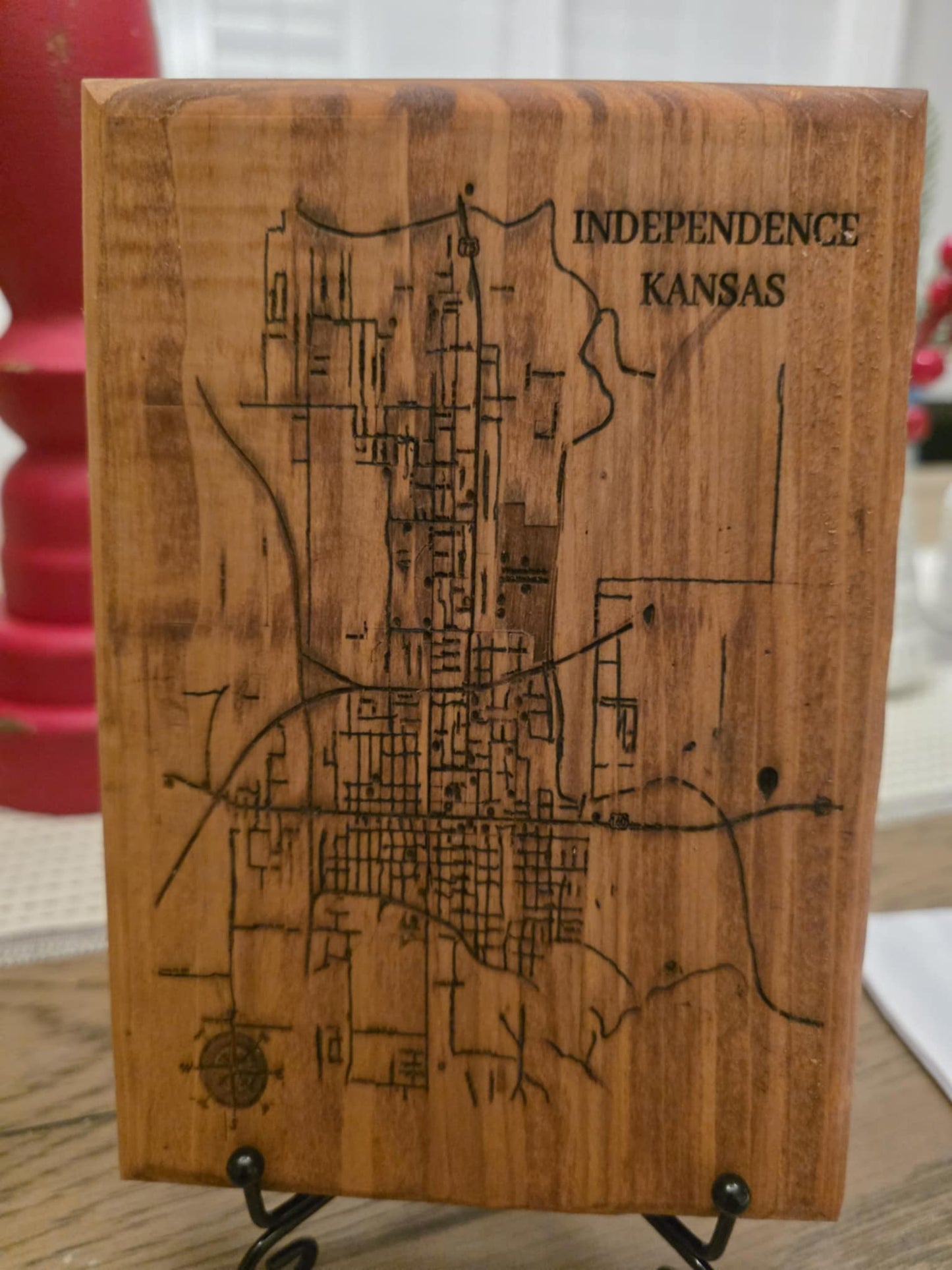 Custom City Street Map – Personalized Wood Engraved Gift