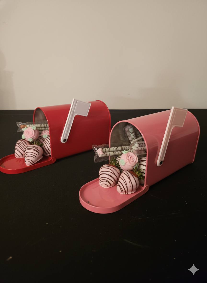 Personalized Valetine's Day Tin Mailbox