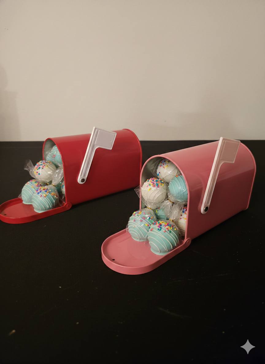 Personalized Valetine's Day Tin Mailbox