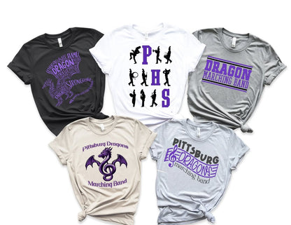 Pittsburg Dragons Long Sleeve Graphic Tee Football & Band