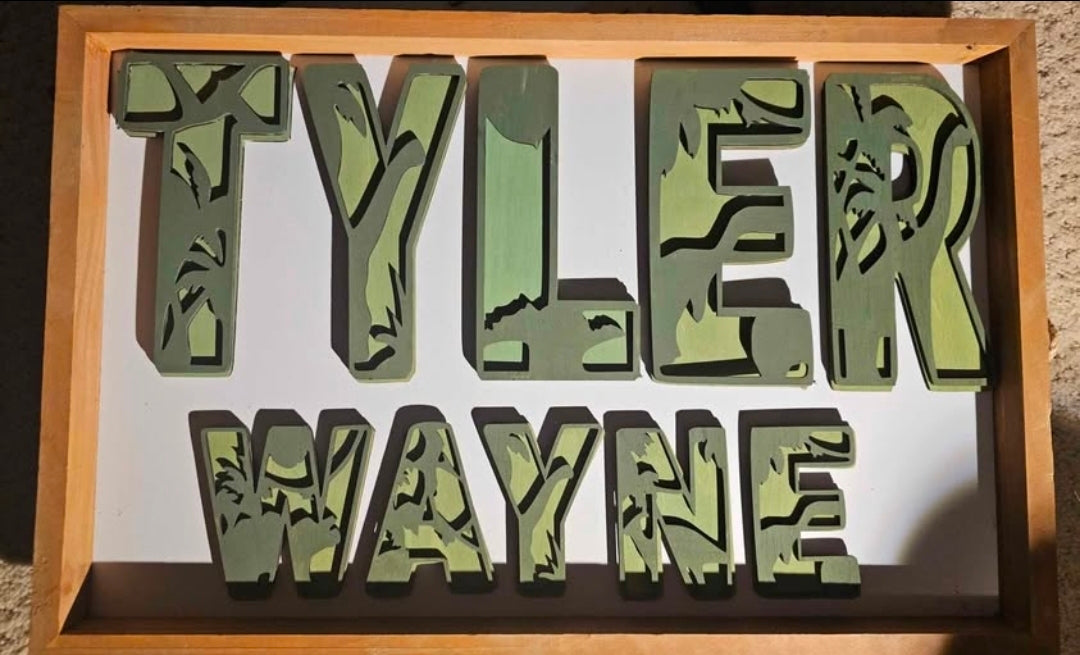 Custom Layered Letters