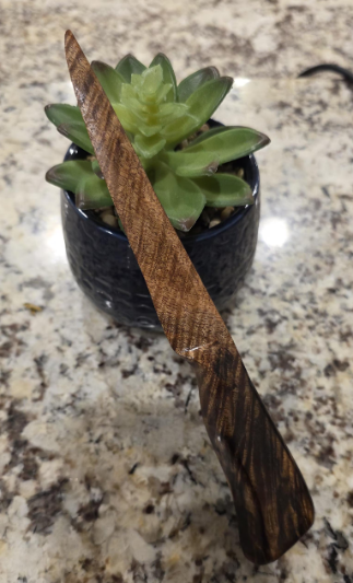 Personalized Handmade Letter Opener Made from Unique Pieces of Wood