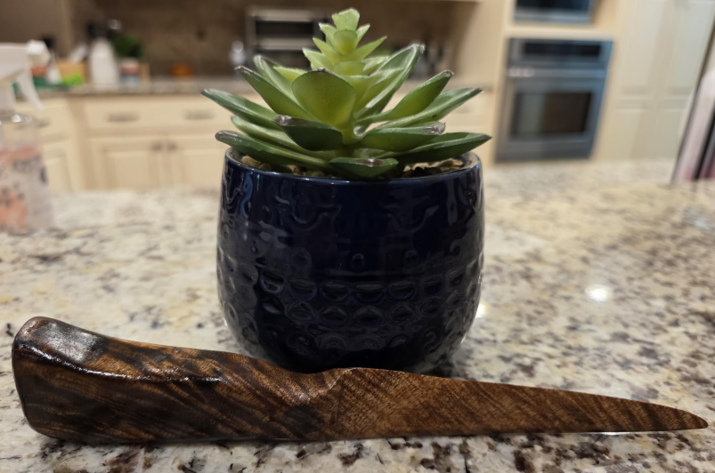 Personalized Handmade Letter Opener Made from Unique Pieces of Wood