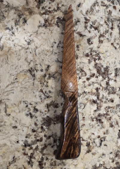 Personalized Handmade Letter Opener Made from Unique Pieces of Wood