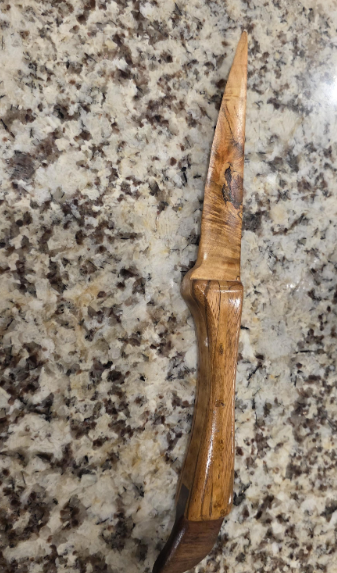 Personalized Handmade Letter Opener Made from Unique Pieces of Wood