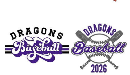 Dragons Baseball Shirt | Team Spirit Tee | Purple Baseball Fan Shirt | Game Day Shirt | Dragons Baseball Apparel