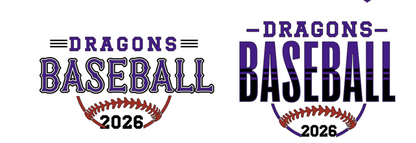 Dragons Baseball Shirt | Team Spirit Tee | Purple Baseball Fan Shirt | Game Day Shirt | Dragons Baseball Apparel