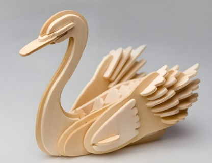 Wild animal Build and Paint Set: DIY wooden Craft Decor Gift for kids