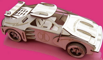 Transportation Build and Paint kit: DIY wooden Craft Decor Gift for kids