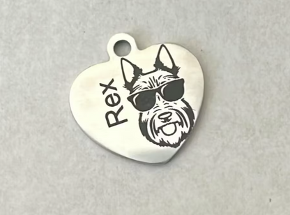 Personalized Stainless Steel Heart pendent