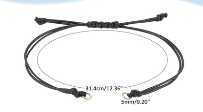 Leather Bracelet With Stainless Steel Tag