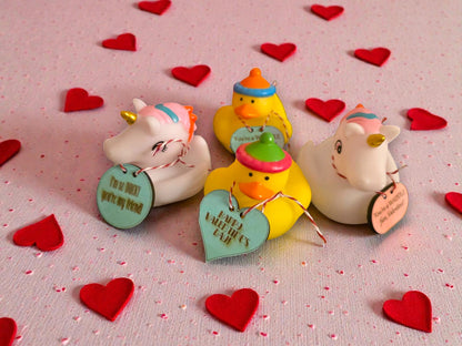 Rubber Ducky Valentine's Day Card