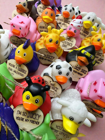 Rubber Ducky Valentine's Day Card