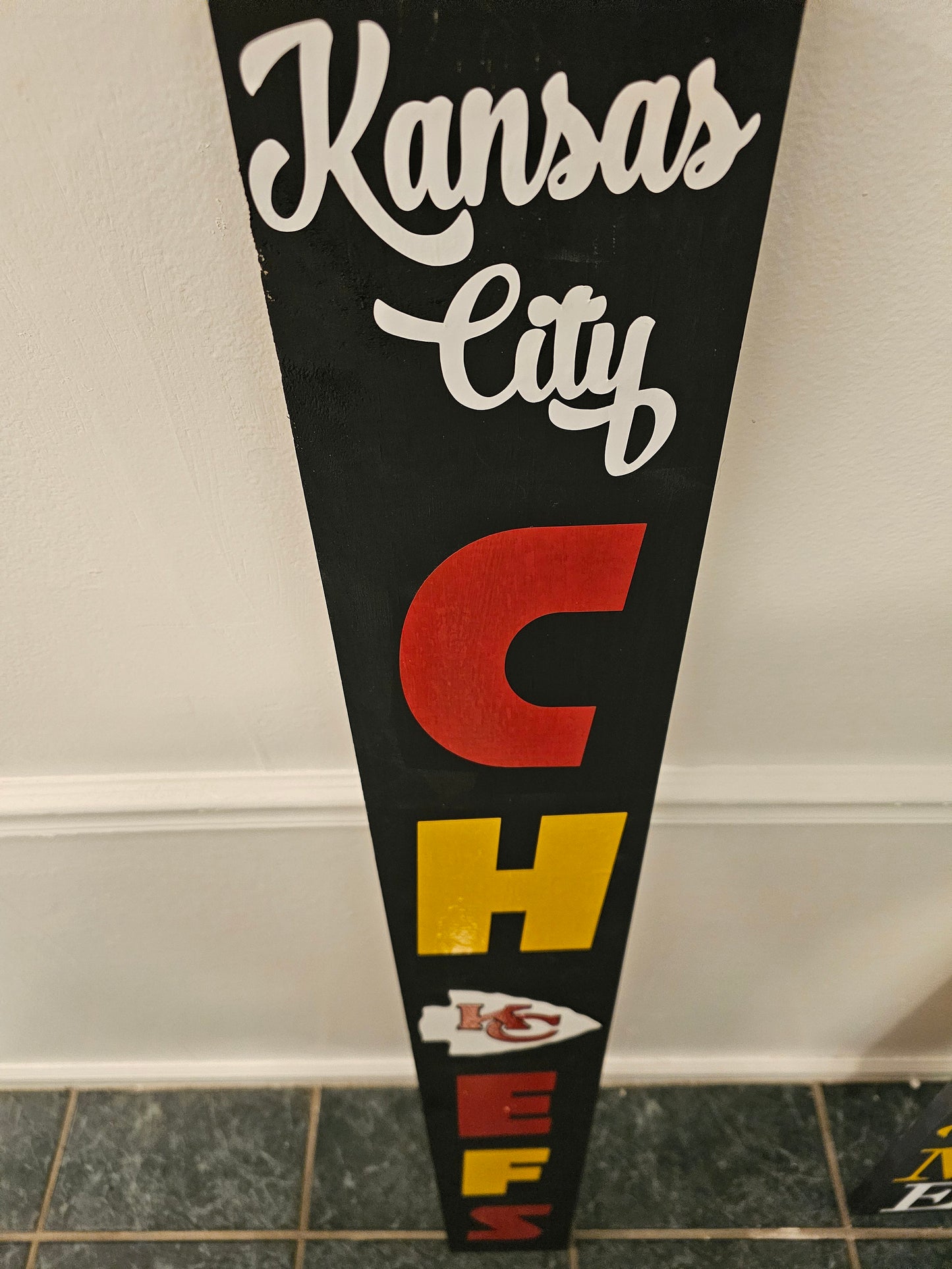 Welcome Sign KC Chiefs Porch Leaner with 5 Design Options & 3 Sizes -