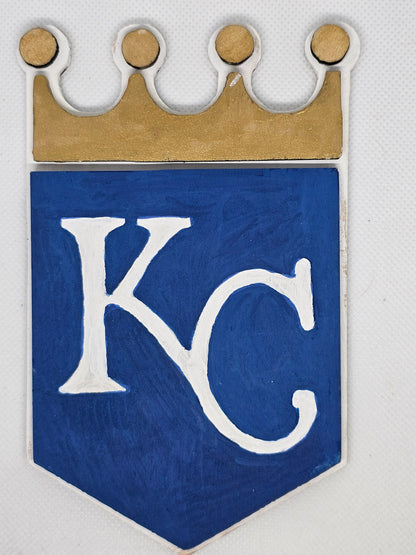 Custom Kansas City Royals House Number Sign Address Sign Wooden Porch Sign 8 inch by 18 inch