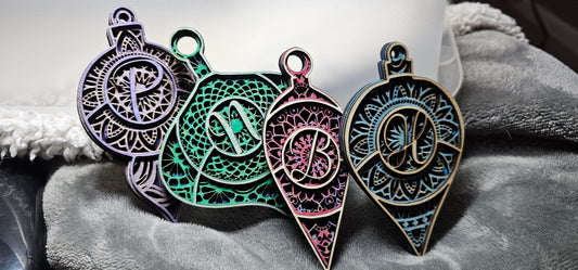 Christmas Ornaments, Mandala 3D Layered ornaments - Personalized ornaments - 5 styles