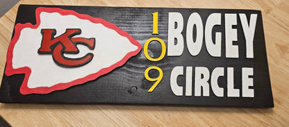 Kansas City Chiefs Home Decor, Wooden Address Sign, Chiefs Decorations, Kansas City Chiefs Wooden Plaque, 8in inches by 18 inches