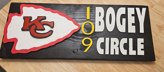 Kansas City Chiefs Home Decor, Wooden Address Sign, Chiefs Decorations, Kansas City Chiefs Wooden Plaque, 8in inches by 18 inches