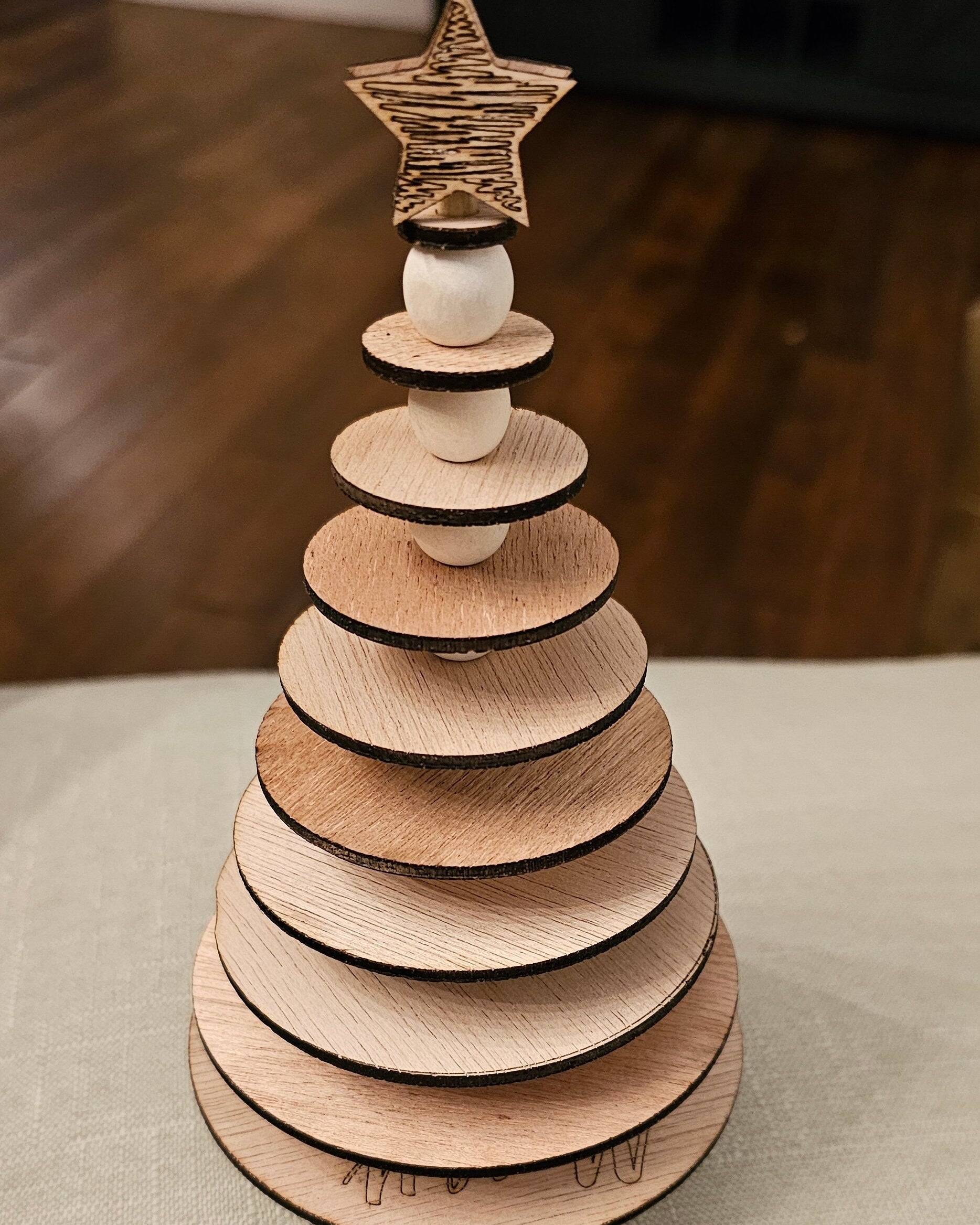 Christmas Decor,DIY Christmas Build your own Christmas Tree Kit, 6 inch wooden tree kit, make it your own, craft kit