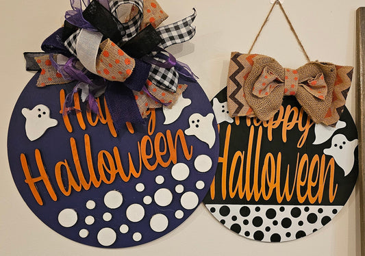 Halloween Door Hangers, Halloween Porch Decor, Halloween Welcome Signs 2 options