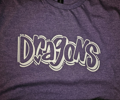 Dragons Pride Tee Shirt on Bella Canvas Shirts, 11 Design Options