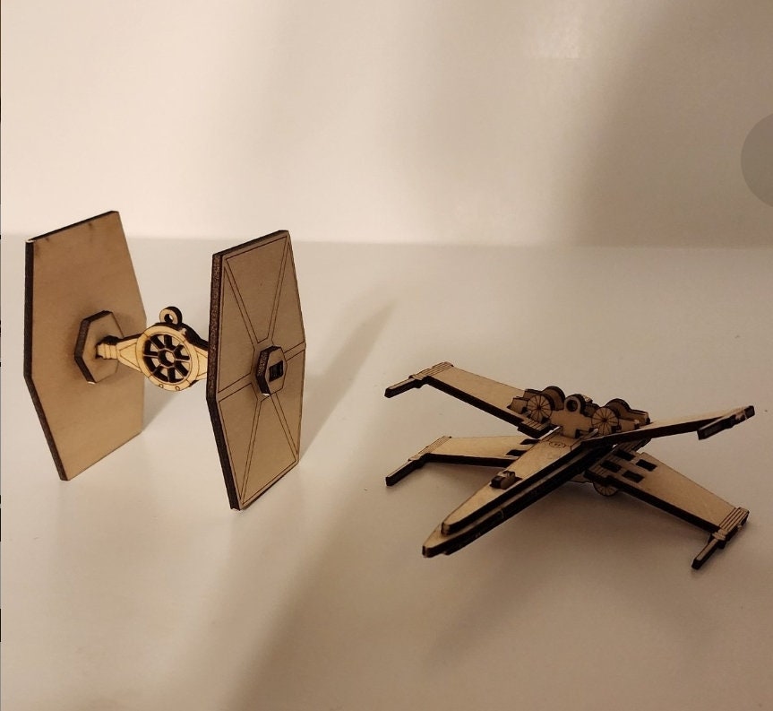 Star Wars Ornament Build Kit Star Wars Christmas Ornaments, X Wing,  Tie Fighter Kits with directions