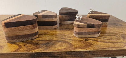 Handcrafted Wooden Guitar Pick Case: Musician's Trinket Box and Keepsake Gift for Guitar and Bass Players