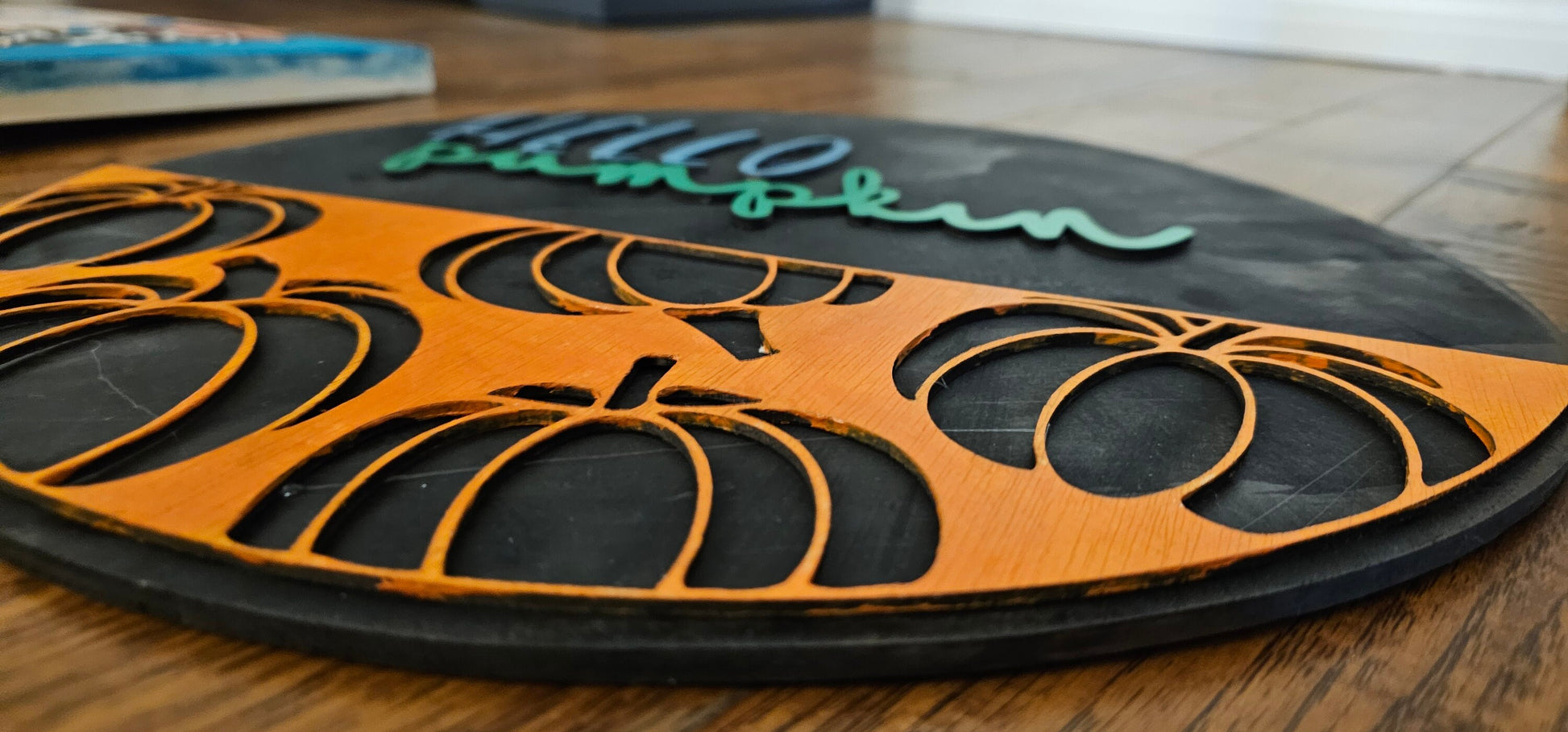 Fall Decor, Pumpkin Decor, Hello Pumpkin Door Hanger, Fall Welcome Sign, Hello Pumpkin Door Hanger, Autumn Porch Decor