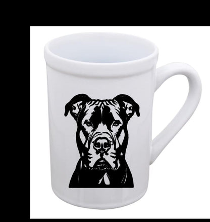 Coffee Mug Personalized with Dog Outline, Custom Coffee Cup for Pet Lovers, Dog Mom and Dog  Dad  Gift