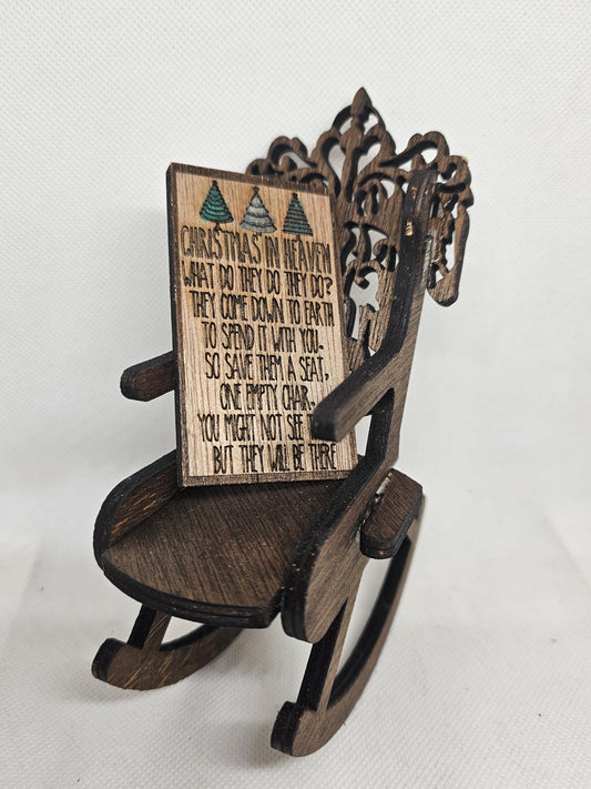 Christmas in Heaven Ornament, Honor a lost loved one,  Memorial for loved one, Gift for Grieving