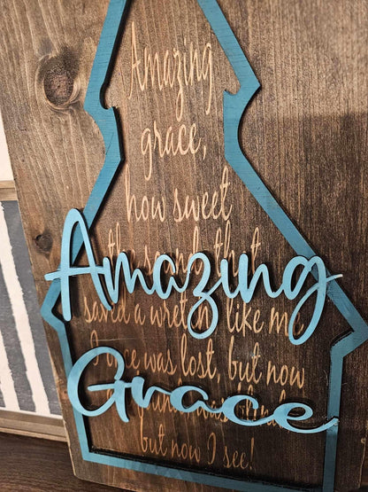 Custom Song Lyric Gift, Custom 3D Song Lyric Sign, Song Lyric Engraving, Song lyrics in 3D