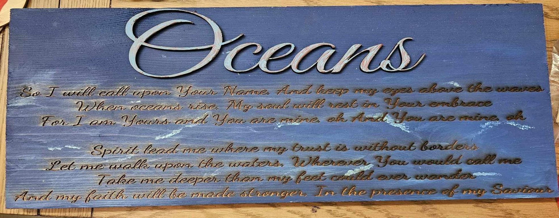 Custom Song Lyric Gift, Custom 3D Song Lyric Sign, Song Lyric Engraving, Song lyrics in 3D