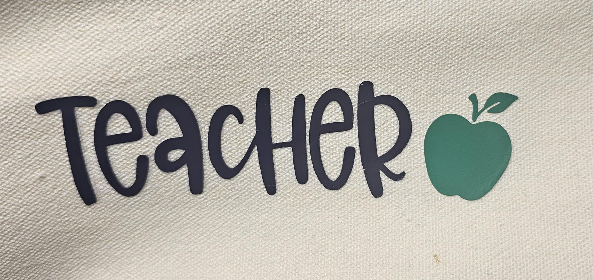 Teacher Pencil Case, Canvas, Teacher Pencil Pouch, Teacher Toiletry Bag, Teacher Gift,