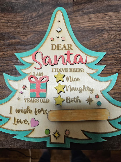 Custom Christmas Wish Sign, Christmas Wish Display, Christmas Wish Boards, Mix and Match, Christmas for kids