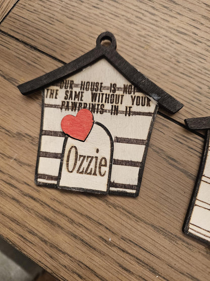 Dog Memorial Christmas Ornament, Personalized Dog Memorial, Pet Christmas Ornament, Dog Lovers