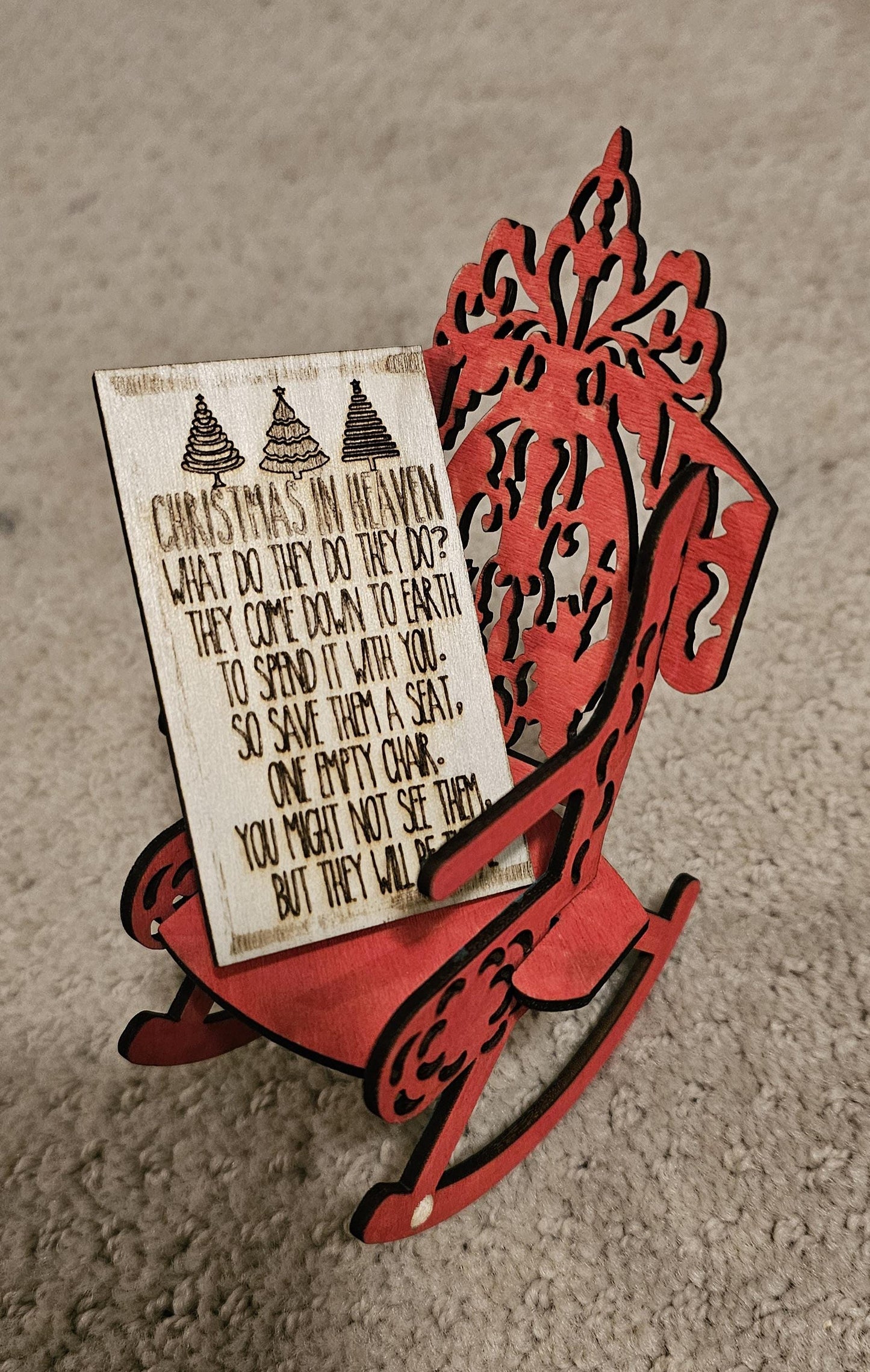 Christmas in Heaven Ornament, Honor a lost loved one,  Memorial for loved one, Gift for Grieving
