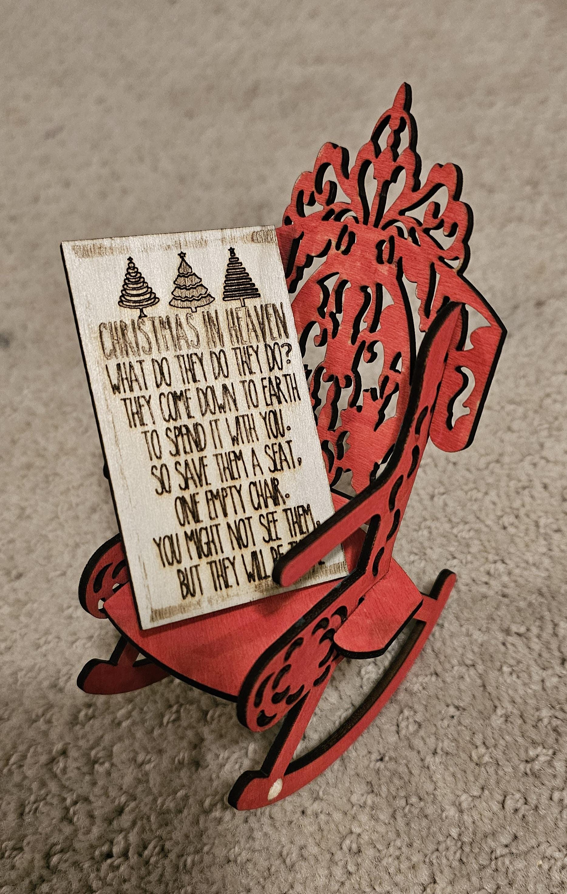 Christmas in Heaven Ornament, Honor a lost loved one,  Memorial for loved one, Gift for Grieving