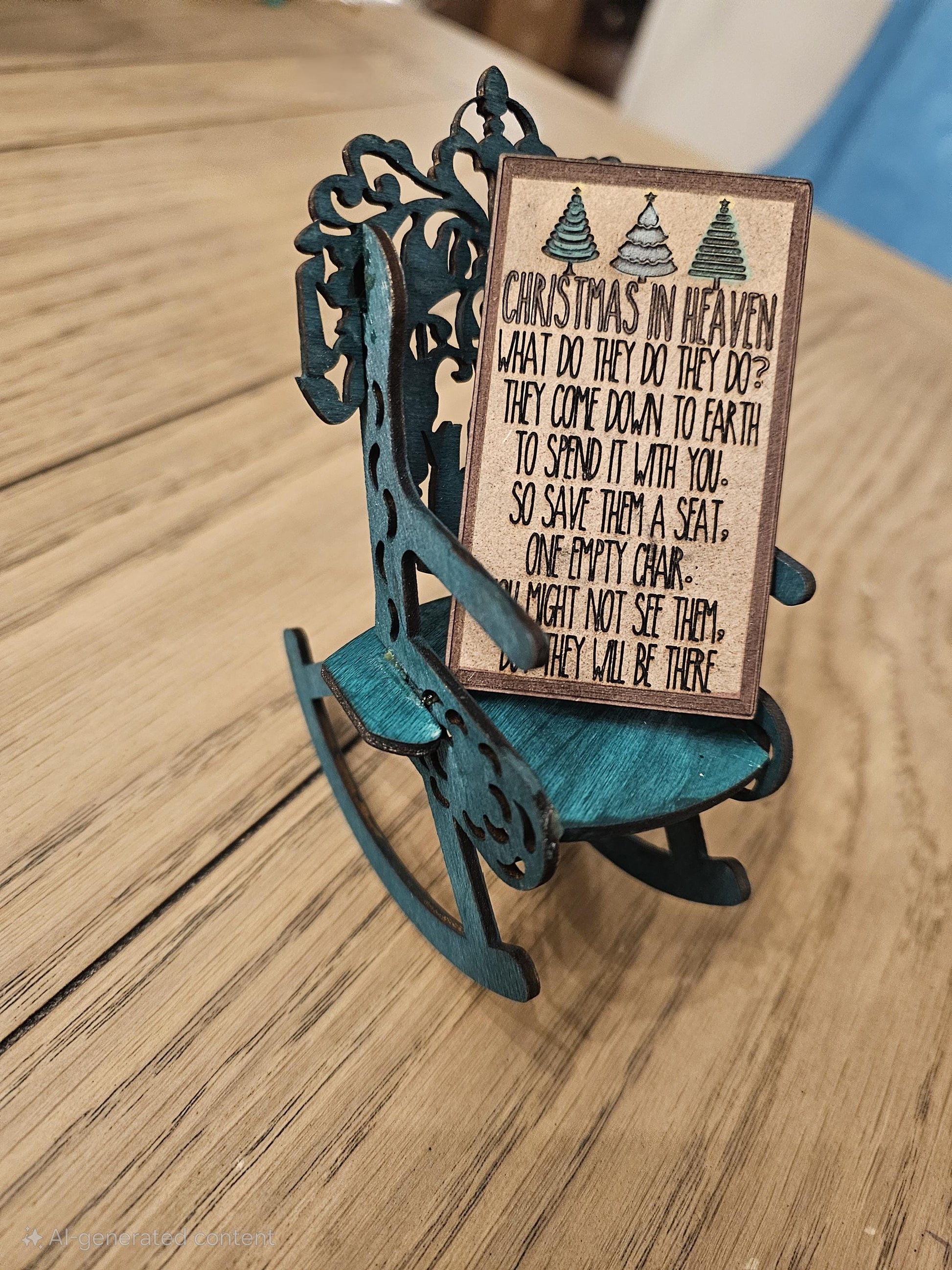 Christmas in Heaven Ornament, Honor a lost loved one,  Memorial for loved one, Gift for Grieving