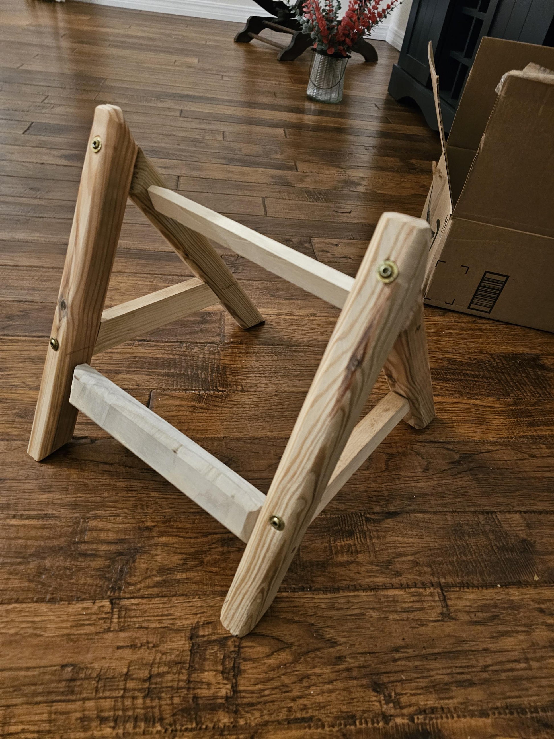 Wood Stand, Pine Sign stand, Porch Leaner stand, Welcome Sign stand, Sign holder, vertical sign stand, Built to Suit