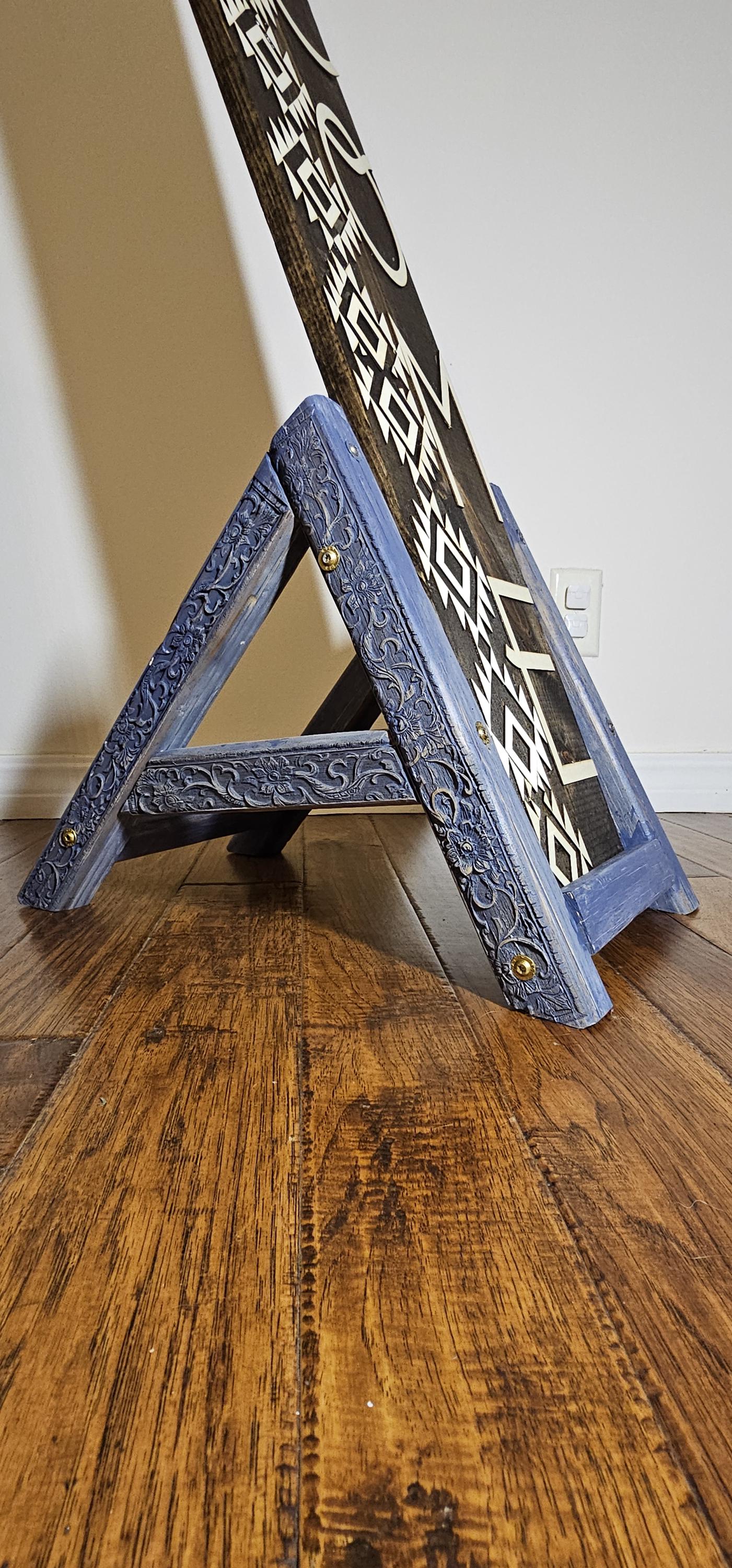 Wood Stand, Pine Sign stand, Porch Leaner stand, Welcome Sign stand, Sign holder, vertical sign stand, Built to Suit